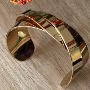 Jenny Bird Shiny Gold Open Cuff